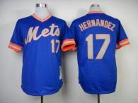 Mitchell and Ness 1983 New York Mets -17 Keith Hernandez Blue Throwback Stitched MLB Jersey