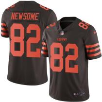 Nike Browns -82 Ozzie Newsome Brown Stitched NFL Color Rush Limited Jersey