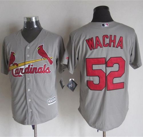 St Louis Cardinals #52 Michael Wacha Grey New Cool Base Stitched MLB Jersey