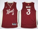 Miami Heat #3 Dwyane Wade Red 2015-2016 Christmas Day Stitched Youth NBA Jersey