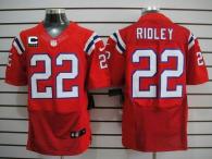 Nike New England Patriots -22 Stevan Ridley Red Alternate With C Patch Mens Stitched NFL Elite Jerse
