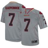 Nike San Francisco 49ers #7 Colin Kaepernick Lights Out Grey Men‘s Stitched NFL Elite Jersey