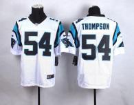 Nike Panthers -54 Shaq Thompson White Men's Stitched NFL Elite Jersey