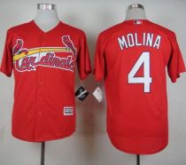 St Louis Cardinals #4 Yadier Molina Red Cool Base Stitched MLB Jersey