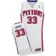Revolution 30 Detroit Pistons -33 Jonas Jerebko White Stitched NBA Jersey