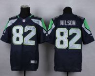 Nike Seattle Seahawks #82 Luke Willson Steel Blue Team Color Men‘s Stitched NFL Elite Jersey