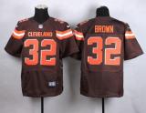 Nike Cleveland Browns -32 Jim Brown Brown Team Color Men's Stitched NFL New Elite Jersey