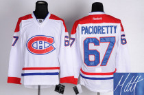 Autographed Montreal Canadiens -67 Max Pacioretty White New CH Stitched NHL Jersey