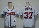 Atlanta Braves #37 Brandon Beachy White Cool Base Stitched MLB Jersey