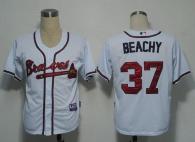 Atlanta Braves #37 Brandon Beachy White Cool Base Stitched MLB Jersey