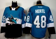 San Jose Sharks -48 Tomas Hertl Teal Black 2015 Stadium Series Stitched NHL Jersey