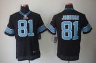 Nike Lions -81 Calvin Johnson Black Alternate Stitched NFL Elite Jersey