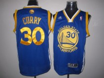 Golden State Warriors -30 Stephen Curry Blue Swingman Stitched NBA Jersey