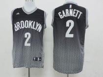 Brooklyn Nets -2 Kevin Garnett Black Resonate Fashion Swingman Stitched NBA Jersey