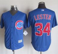 Chicago Cubs -34 Jon Lester Blue New Cool Base Stitched MLB Jersey