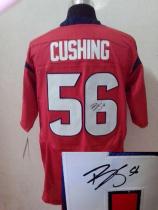 Nike Houston Texans -56 Brian Cushing Red Alternate Mens Stitched NFL Elite Autographed Jersey