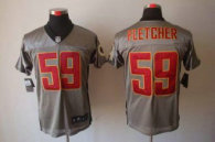 Nike Redskins -59 London Fletcher Grey Shadow Stitched NFL Elite Jersey
