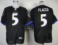 Nike Ravens -5 Joe Flacco Black Alternate Men's Stitched NFL New Elite Jersey