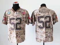 Nike San Francisco 49ers -52 Patrick Willis Camo Mens Stitched NFL New Elite USMC Jersey
