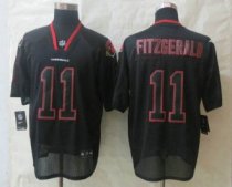 New Nike Arizona Cardicals -11 Larry Fitzgerald Lights Out Black Elite Jersey