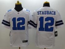 Nike Dallas Cowboys #12 Roger Staubach White Men's Stitched NFL Elite Jersey