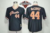 Mitchell And Ness San Francisco Giants #44 Willie McCovey Black Throwback w 2012 World Series Champi