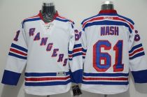 New York Rangers -61 Rick Nash White Road Stitched NHL Jersey