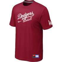 Los Angeles Dodgers Nike Short Sleeve Practice T-Shirt Red