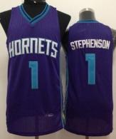 Revolution 30 Charlotte Hornets -1 Lance Stephenson Purple Stitched NBA Jersey