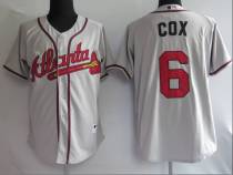 Atlanta Braves #6 Bobby Cox Stitched Grey MLB Jersey