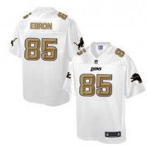 Nike Detroit Lions -85 Eric Ebron White NFL Pro Line Fashion Game Jersey