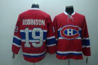 Montreal Canadiens -19 Larry Robinson Stitched Red CH CCM Throwback NHL Jersey