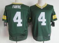 Nike Green Bay Packers #4 Brett Favre Green Team Color Men's Stitched NFL Elite Jersey