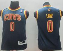 Revolution 30 Cleveland Cavaliers #0 Kevin Love Navy Blue Stitched Youth NBA Jersey
