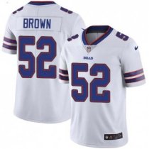 Nike Bills -52 Preston Brown White Stitched NFL Vapor Untouchable Limited Jersey