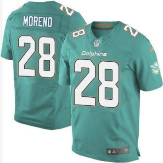 Nike Miami Dolphins -28 Knowshon Moreno Aqua Green Team Color NFL Elite Jersey
