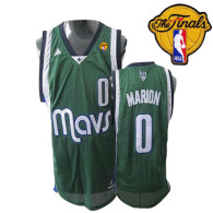 Dallas Mavericks 2011 Finals Patch -0 Shawn Marion Revolution 30 Green Stitched NBA Jersey