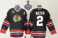 Chicago Blackhawks -2 Duncan Keith Black 2015 Stanley Cup Stitched NHL Jersey