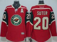Minnesota Wild -20 Ryan Suter Red Stitched NHL Jersey