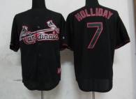 St Louis Cardinals #7 Matt Holliday Black Fashion Stitched MLB Jersey
