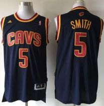 Revolution 30 Cleveland Cavaliers -5 JR Smith Navy CavFanatic Blue Stitched NBA Jersey
