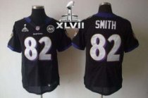 Nike Ravens -82 Torrey Smith Black Alternate Super Bowl XLVII Men Stitched NFL Elite Jersey