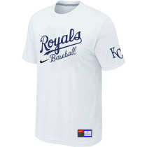 MLB Kansas City Royals White Nike  Short Sleeve Practice T-Shirt