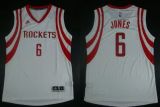 Revolution 30 Houston Rockets -6 Terrence Jones White Home Stitched NBA Jersey