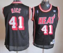 Miami Heat -41 Glen Rice Black Hardwood Classics Nights Stitched NBA Jersey