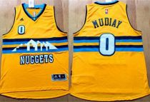 Denver Nuggets -0 Emmanuel Mudiay Yellow Alternate Stitched NBA Jersey
