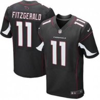 Nike Arizona Cardinals -11 Fitzgerald Jersey Black Elite Alternate Jersey
