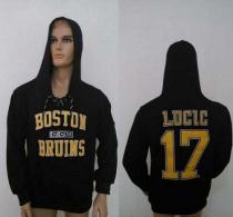 CCM Boston Bruins -17 Milan Lucic Black Lace Up Hoodie