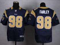 Nike St Louis Rams -98 Nick Fairley Navy Blue Team Color Men's Stitched NFL Elite Jersey
