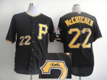 MLB Pittsburgh Pirates #22 Andrew McCutchen Stitched Black Cool Base Autographed Jersey
